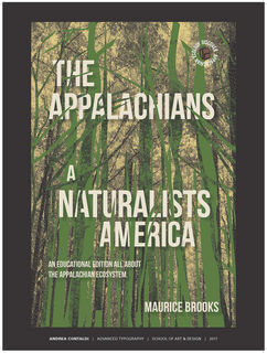 book cover "the Appalachians a naturalist america" 