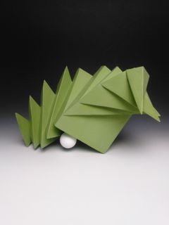 green ceramic sculpture 