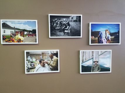photographs on wall