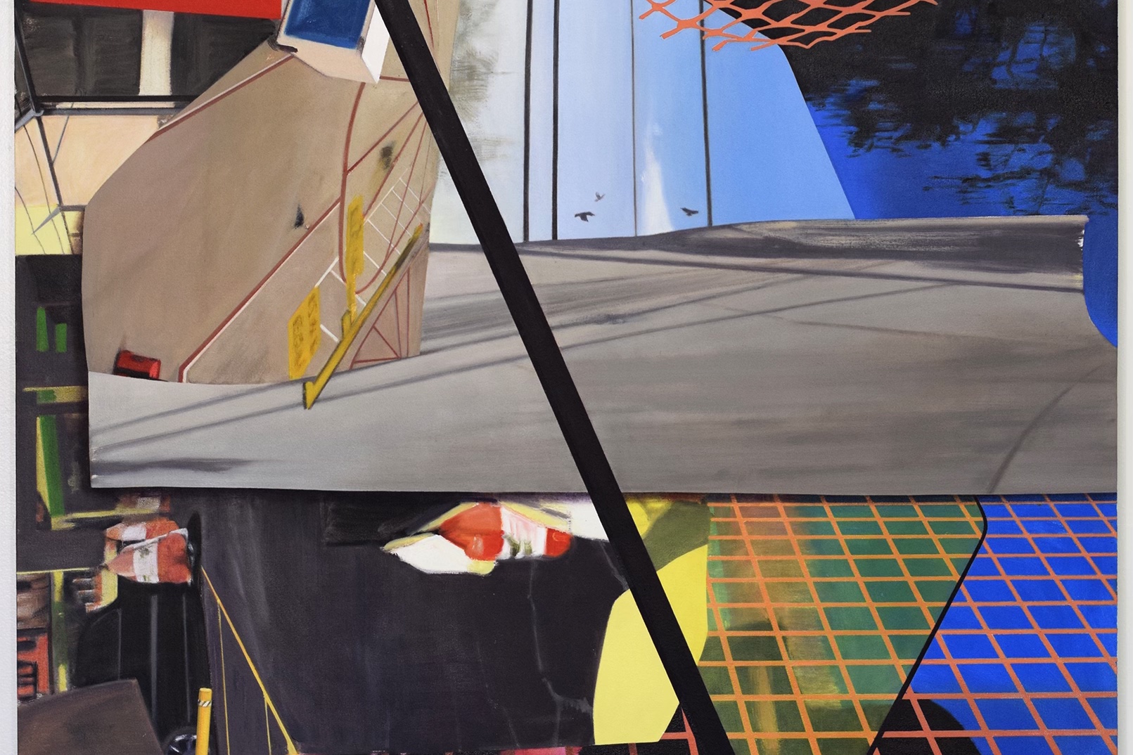 Abstract futuristic painting