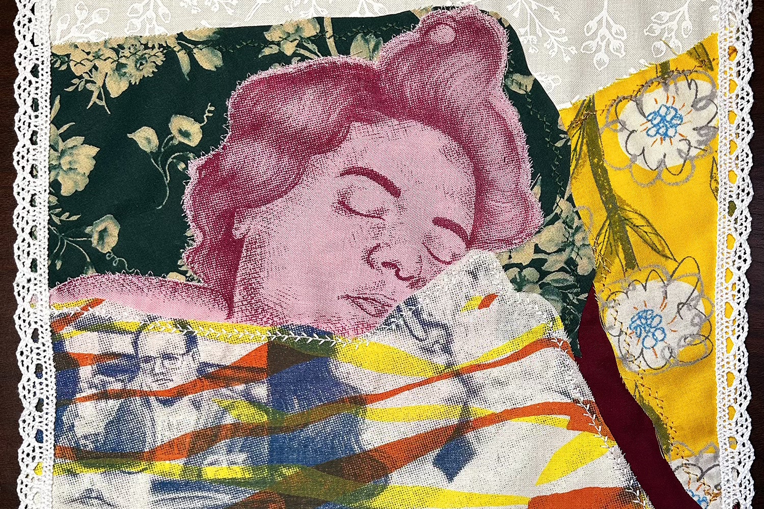 Colorful collage of a woman